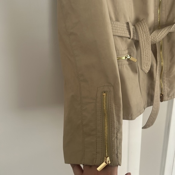 Women's Tan Belted Jacket Cache brand size large - Picture 4 of 7